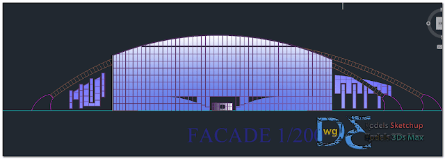 Sports Hall in AutoCAD 