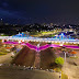 Prefeito David Almeida vistoria nova iluminação especial da ponte Benjamin Constant
