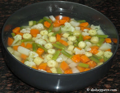 boiled veggies for kurma