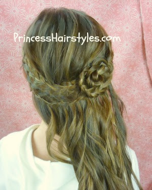 Hairstyles For Prom With Side Braids And Curls