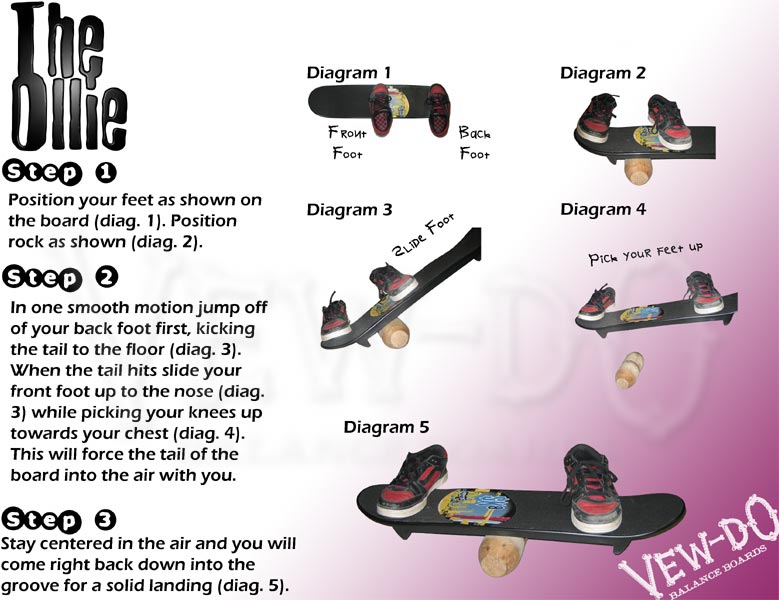 How to Do an Ollie on a Tech Deck board