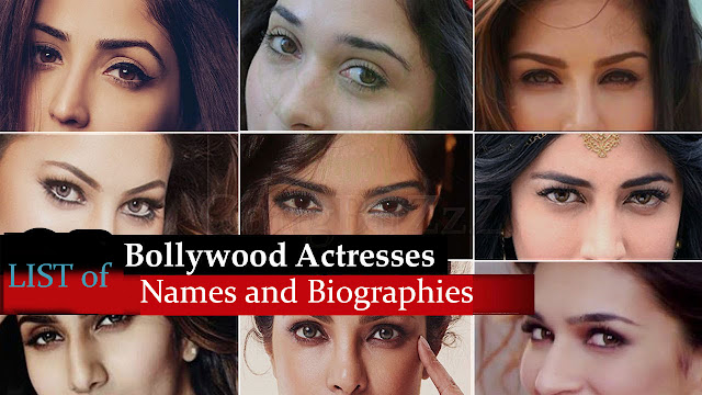 Bollywood Actressses List with Names and Photos