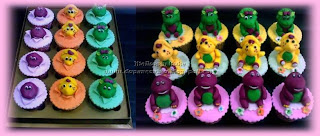 Cupcake Ulang Tahun Barney& Friend