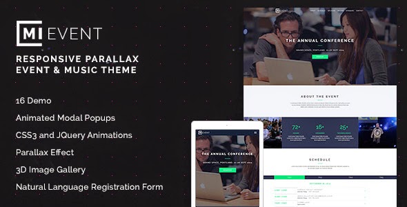 Responsive Event & Music Theme