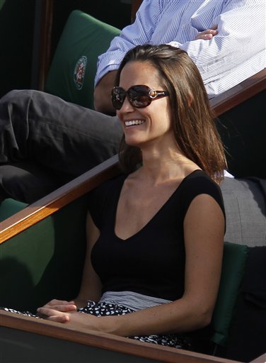 Pippa Middleton sister to Kate was spotted watching Gael Monfils overcome 