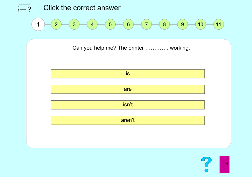 http://www.english-grammar-lessons.com/presentcontinuous/exercise2.swf