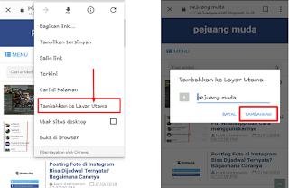 Jika kalian hoby browsing dengan memakai perangkat android untuk mendapat suatu inf Cara Menambahkan Halaman Situs Web dengan Chrome ke Layar Utama di Android