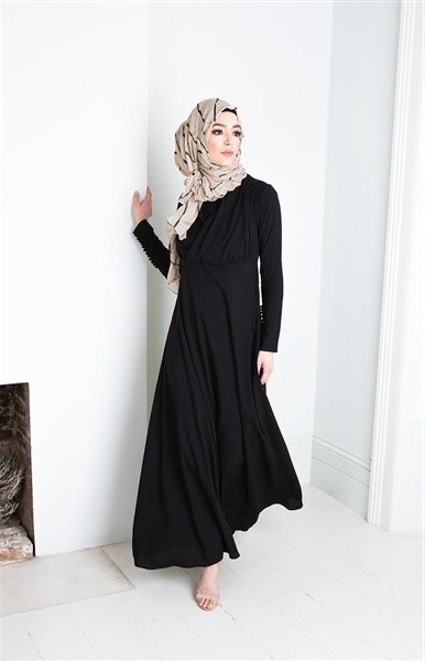  teladan animo gaya desain baju model abaya terbaru  21 Model Abaya Terbaru 2018