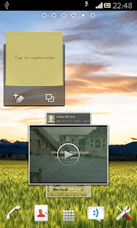 Custom Xperia Rom for Samsung Galaxy S Advance xperia interface home screen with widgets
