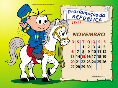 turma da monica - Calendários: novembro/2011