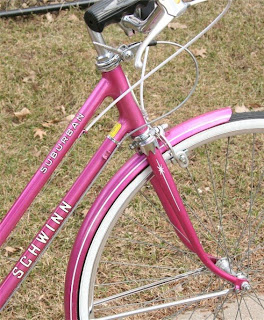 Pink Schwinn Suburban bike