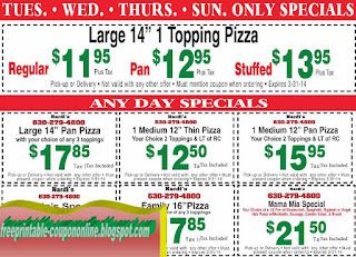 Free Printable Pizza Inn Coupons