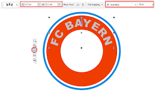 Cara Cepat Membuat Logo Tim Sepak Bola Bayern Munchen dengan CorelDRAW X4