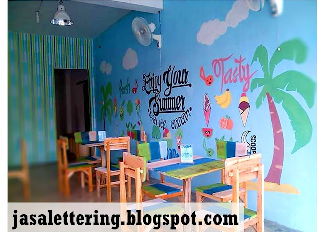 aniversary, hand lettering, jasa desain cafe, jasa lukis, jasa lukis dinding, jasa promosi, lettering cafe, menerima pemesanan desain, pesanan klien luar kota, souvenir pernikahan, ice cream cafe tegal