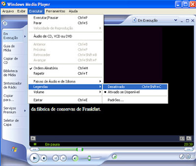 Exibindo legendas em filmes baixados na internet