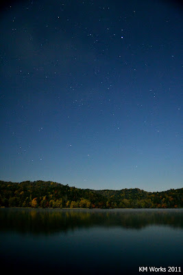  Night sky and lake| 2011-10 | Photo