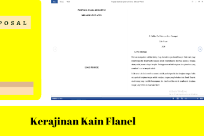 (Pdf) Contoh Proposal Kerajinan Kain Flanel