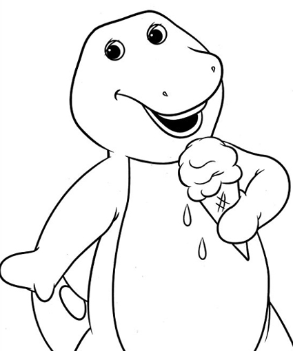 Barney Coloring Pages