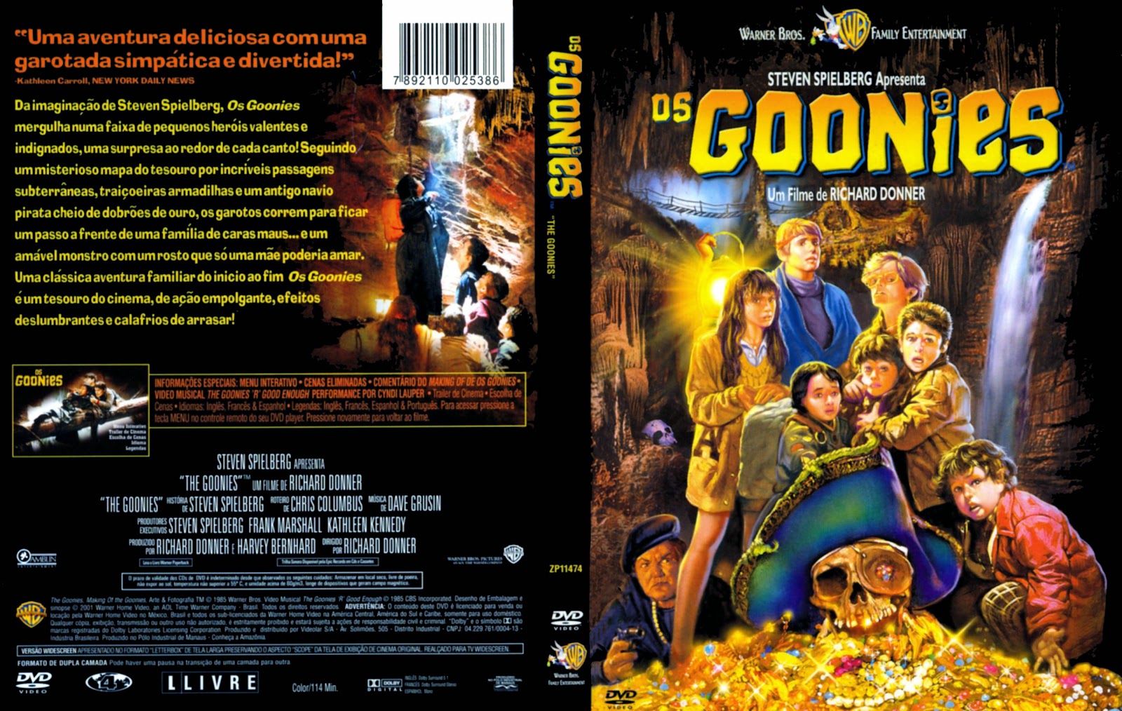 Capa DVD Os Goonies