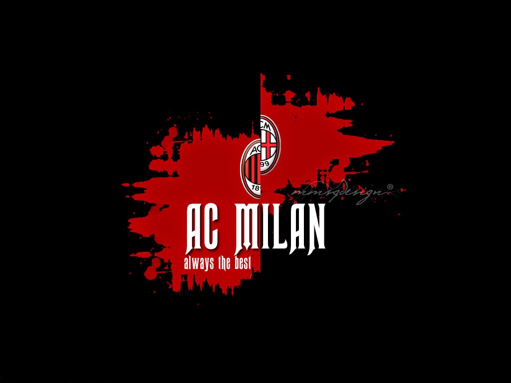 AC Milan Football Club Wallpaper Tealoasis