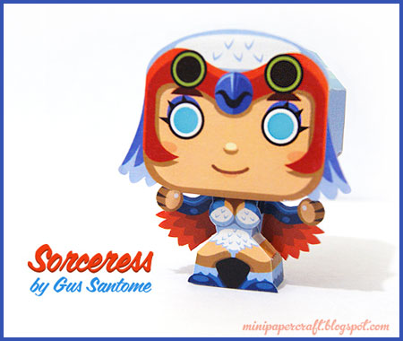 Mini Sorceress Papercraft