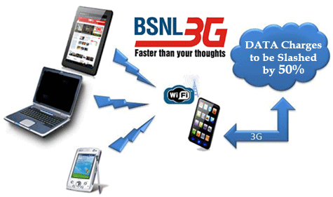 BSNL 3G Internet Plan Rates to be Slashed by 50%