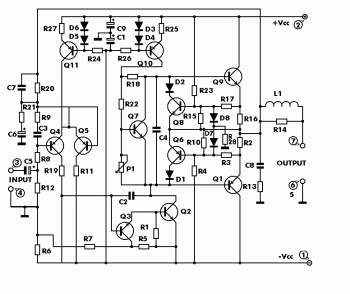 100w Audio Amplifier Circuit Diagram Datasheet - 100w Audio Amplifier Transistor Used Bdw83d Bdw84d Circuit Diagram - 100w Audio Amplifier Circuit Diagram Datasheet