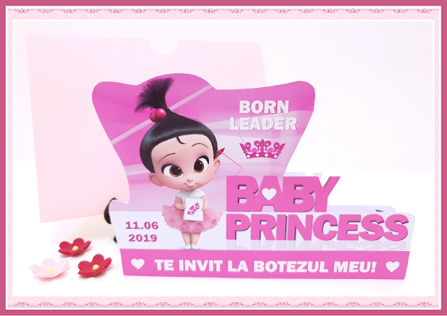 invitatii botez Baby Princess