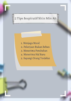 5 tips inspiratif hidup shin min ah