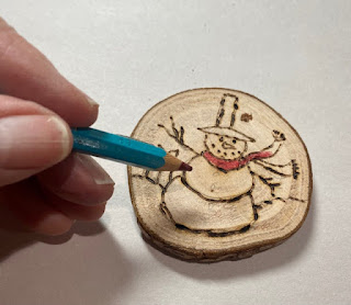 snowman gift tag