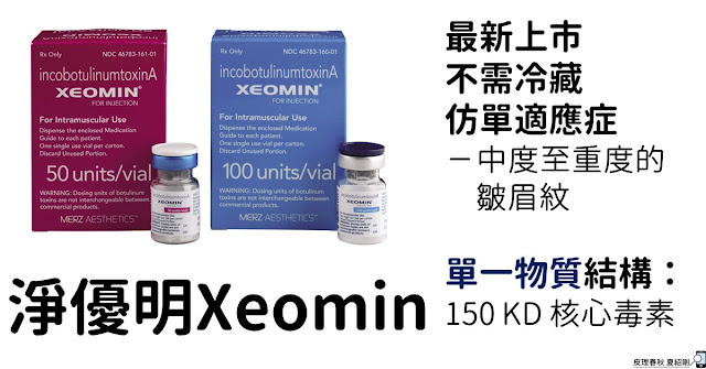 Xeomin的特性(原圖引用自官網)-皮理春秋