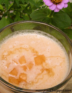 Cantaloupe, Honey, & Vanilla Smoothie