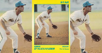 Greg D'Alexander 1990 Miami Marlins card