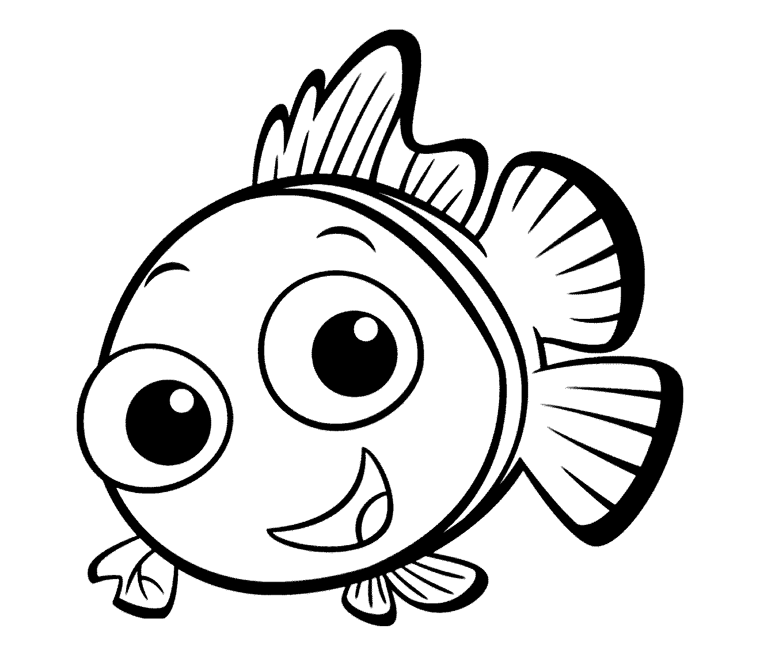 Mewarnai Gambar  Ikan  Nemo Lucu Untuk Anak Mewarnai Gambar 