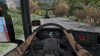 Mod Animasi Tangan Di Setir - ETS2 1.39