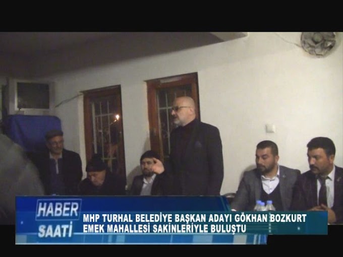 Mhp Turhal Belediye Başkan Adayı Gökhan Bozkurt 