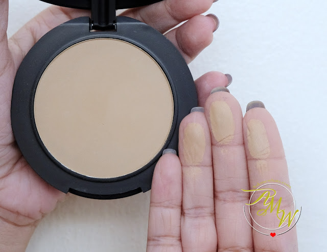 a swatch photo of Makeup World Cover|Up Pressed Powder Review by AskMeWhats Nikki Tiu