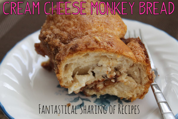 Cream Cheese Monkey Bread | An amazing variation from the classic cinnamon-sugar treat #recipe