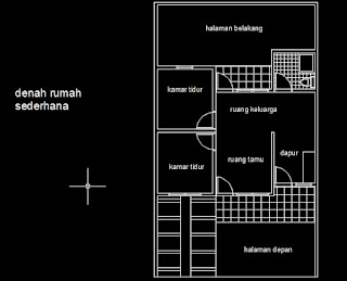 tutorial belajar autocad  untuk pemula  membuat denah  rumah 