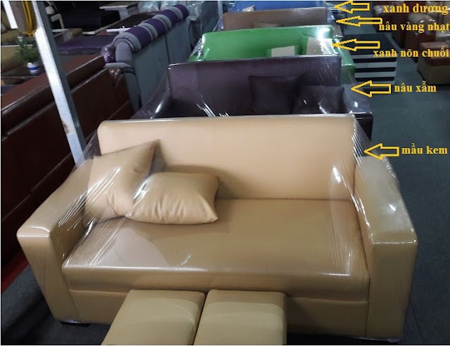 Hình ảnh mẫu sofa văng mini giá rẻ tại IKAhome Hà Nội với màu sắc đa dạng