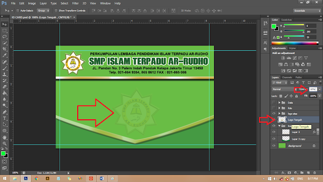 CARA MENDESAIN MENYETING ID CARD MELALUI PHOTOSHOP NUR 