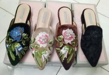 Sepatu sandal import wanita shopee