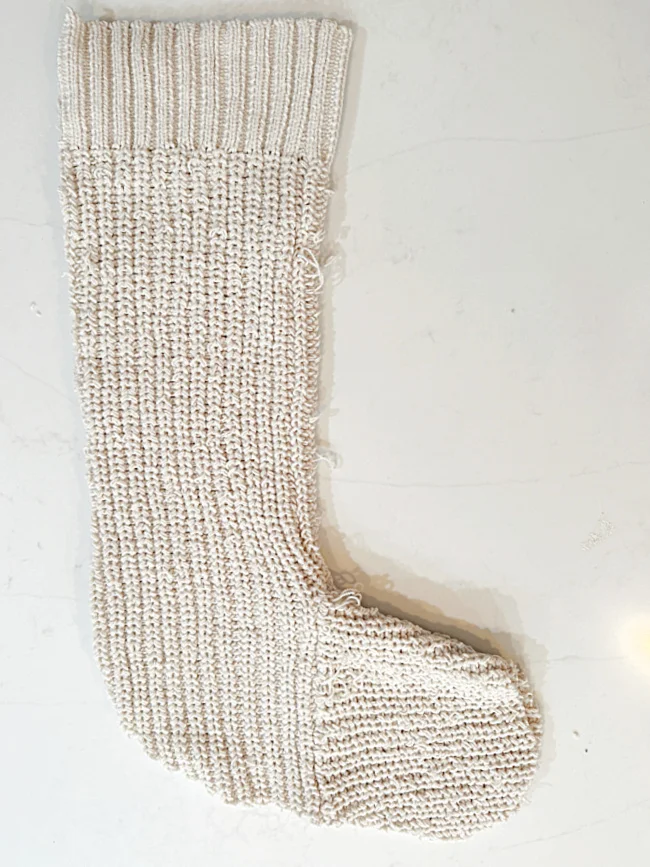 cut out stocking shape