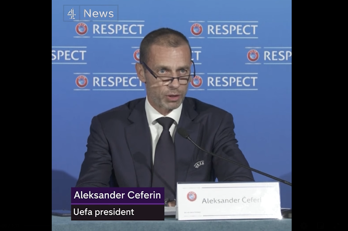 Presidente da Uefa reafirma que clubes dissidentes serão banidos