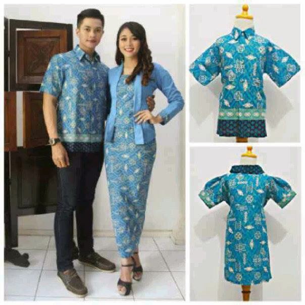 Model Seragam Baju Batik Pasangan Pria Wanita - Baju Batik 