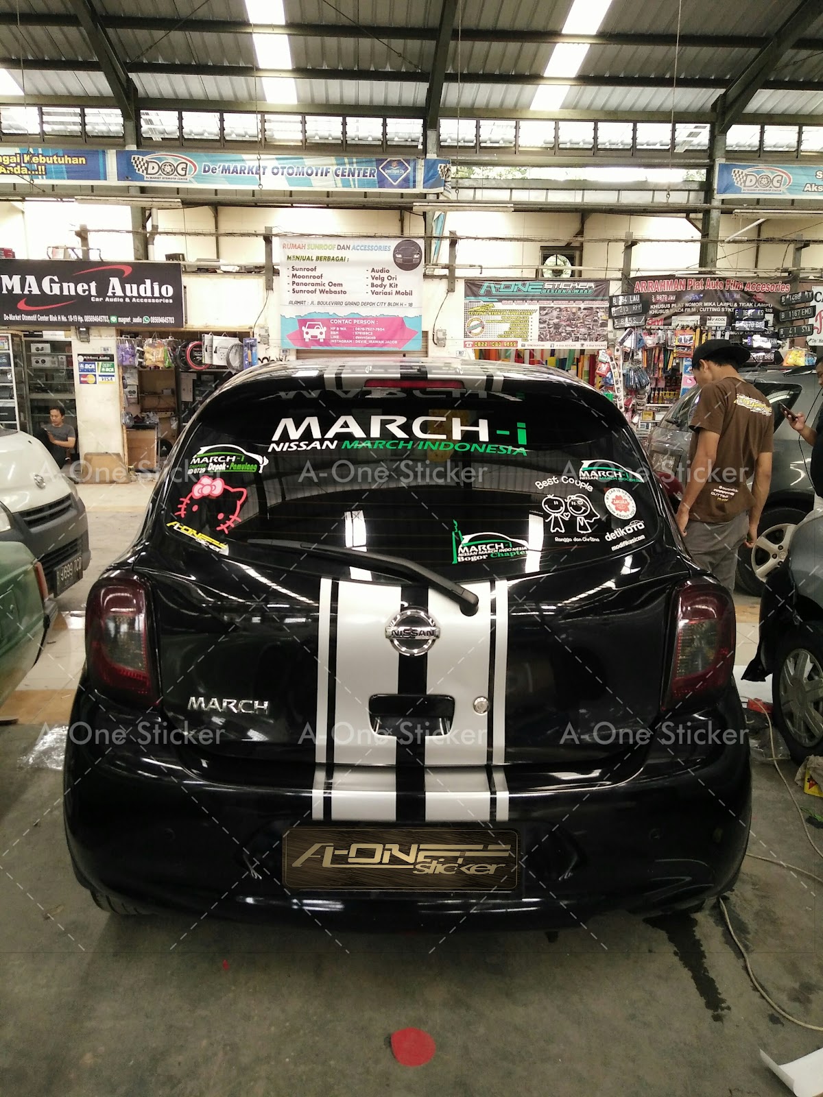 Gambar Harga Cutting Sticker Mobil Nissan March Duniaotto