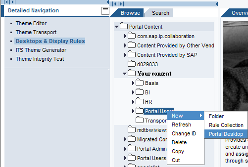 Creating Custom Theme, Desktop, Framework Page and assigning it to User/group. onlysapep.blogspot.in only sap ep  blogspot 