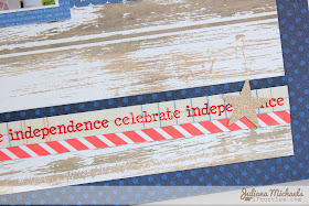 SRM Stickers Blog - Celebrate Independence Layout by Juliana - #stickers #twine #patriotic $4thofJuly