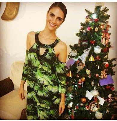 cris flores vestido estampado natal