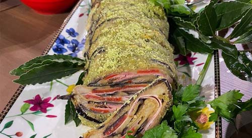 Rotolo di melanzane al forno ricetta gemelli Billi